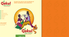 Desktop Screenshot of gokulrestaurant.com
